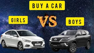 Girls Vs Boys Buy A Car 🔥 || Indian Cars Simulator 3D || Gameversal || Verna Vs Fortuner ||