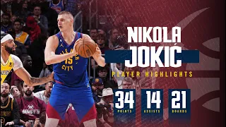 Nikola Jokić Puts Up Historic Performance in Game 1 of WCF Against Lakers