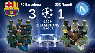 Soccer movie Lego Stop Motion: FC Barcelona - SSC Napoli goals match 12-3-2024 (Champions League)