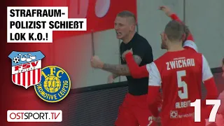 Strafraum-Polizist schießt Lok K.O! Zwickau dreht 0:2: Zwickau - Lok | Regionalliga Nordost