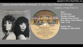 Donna Summer & Barbra Streisand - No More Tears (Enough Is Enough) (12''  Disco Version)