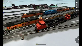 Train derailments in train simulator (BETA) in Roblox! Pt 6