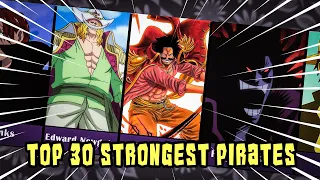 Top 30 Strongest Pirates in One Piece | Artpsd