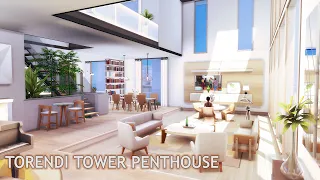 Torendi Tower Penthouse | Bright Interior | The Sims 4 | No CC | Stop Motion Build