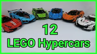 12 LEGO Technic Hypercars