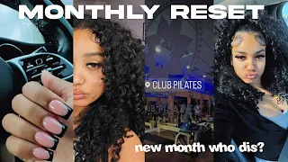 GETTING MY LIFE TOGETHER IN A WEEK (monthly reset) new nails, pilates, hair wash routine, etc…