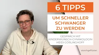 6 Tipps, um schneller schwanger zu werden 🤰🏻 Gespräch mit Kinderwunsch-Gynäkologin Heidi Gößlinghoff