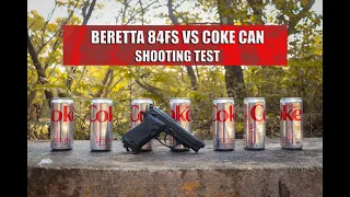 BERETTA 84FS co2 blowback Air pistol VS COKE CAN SHOOTING TEST