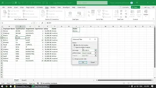 How to Copy Filtered Records to Another Sheet Using Advanced Filter in Excel