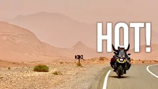 Motorcycling in the HOTTEST PLACE on Earth (Morocco) 🇲🇦 [S2 - E12]