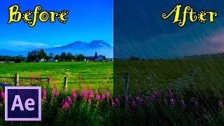 After Effects TUTORIALS - Day to Night & Sunny to Rainy