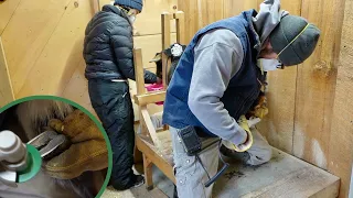 The GOATS Didn't LIKE This but it HAD to Be DONE! Finishing the Interior Walls in the OFF-GRID Cabin