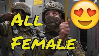 Watch These Fearless Female Marines and Paratroopers Soar Through the Sky in a Mass C17 Jump!