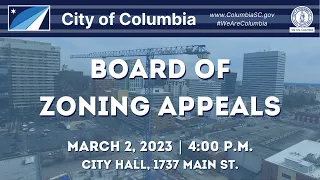 Board of Zoning Appeals | March 2, 2023