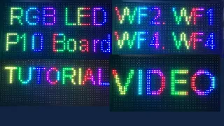 RGB P10 Banner huidu LED Display Panel WF2, WF1, WF4 & W03 Configuration tutorial