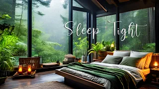 Rainy Day At Cozy Forest Room Ambience ⛈ Soft Rain in Woods for Deep Sleep, Sleep Tight #4