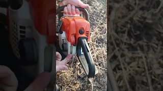 Как завести бензопилу stihl 180