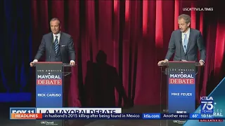 Five leading candidates for L.A. Mayor square off in USC debate