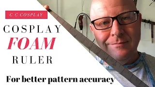 Cosplay Tip- DIY Foam Ruler for better accuracy using eva foam for your cosplay armor