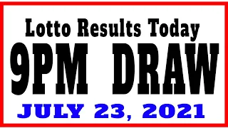 OLRT LIVE: Lotto Results Today 9pm draw July 23, 2021