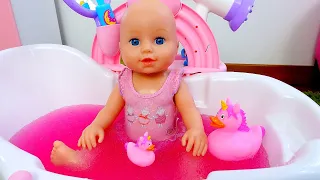 Новые видео куклы - Купаем Беби Бон Анабель в ванне с Гидрогелем! – Мультики для детей с Baby Born