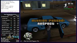 GTA San Andreas Speedrun - Any% Cheats in 2:09:06 (Former World Record)