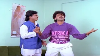 Shivarajkumar Caught By Boss In Stadium | Lokesh | Comedy Scene | Kannada Movie Aasegobba Meesegobba