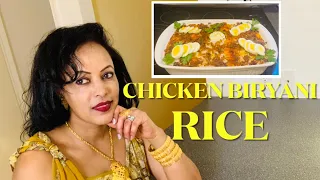 How to make chicken biryani rice.