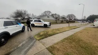 Raw video: Driver found dead after hitting home in northwest Harris County, sheriff says