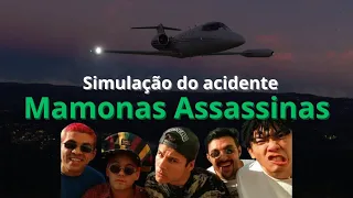 Simulação do acidente dos Mamonas Assassinas - PT-LSD (X-Plane 11)