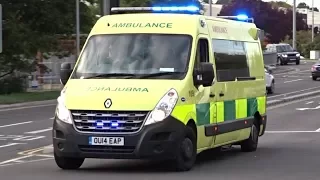 UK Private Ambulance | DMS Ltd. Renault Master HDU Ambulance responding