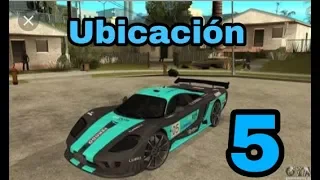 Ubicación de 5 Carros en GTA san Andreas | Rolwex |