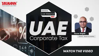 #TaxmannWebinar | UAE Corporate Tax