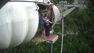 207 Meter Bungee jump at Skypark Sochi