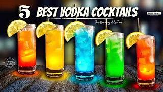 Make 5 Easy Vodka Cocktail Recipes in Just 3 Minutes  at home🍹