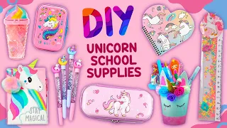 DIY Unicorn Themed Craft Ideas - SUPER CUTE UNICORN SCHOOL SUPPLIES - Awesome Crafts for Girls