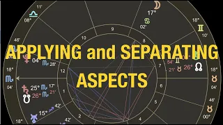 APPLYING and SEPARATING Aspects - for Aspiring Astrologers ⭐️