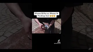 iPhone 15 Pro vs. iPhone 14 Pro Drop test🤯🤯🤯😫🥺📲