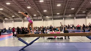 2023 Norcal state championship level 4 beam routine perfect 10