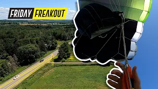 Friday Freakout: Skydiver Refuses To Cut Away, Clears Line Twists By 600 Feet!