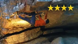 Ladybird Roof V7 ★★★★, Ladybird Boulders, West Kootenay