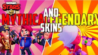 *ALL MYTHICAL AND LEGENDARY SKINS+THEIR EFFECTS* #brawlstars