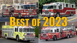 Fire Trucks Responding Compilation: Best of 2023