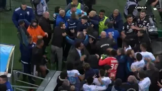 Bagarre générale entre joueurs Marseillais et Lyonnais à la fin du match ! [18/03/2018]