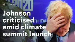 Boris Johnson comes under fire from sacked climate conference boss