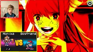 REACTION to MONIKA vs. BOYFRIEND Imposter Role in Among Us by GameToons Gaming
