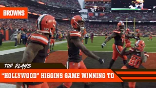 Rashard "Hollywood" Higgins Game-Winning TD | Browns Top Plays