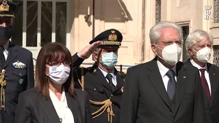 Mattarella incontra il Presidente della Repubblica Ellenica S.E. la Signora Katerina Sakellaropoulou