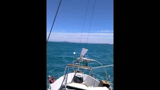 storfidra 25 running deep under wind vane + 2 reefs