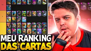 FIZ MEU RANKING DAS MELHORES CARTAS DO CLASH ROYALE! (PARTE 1)